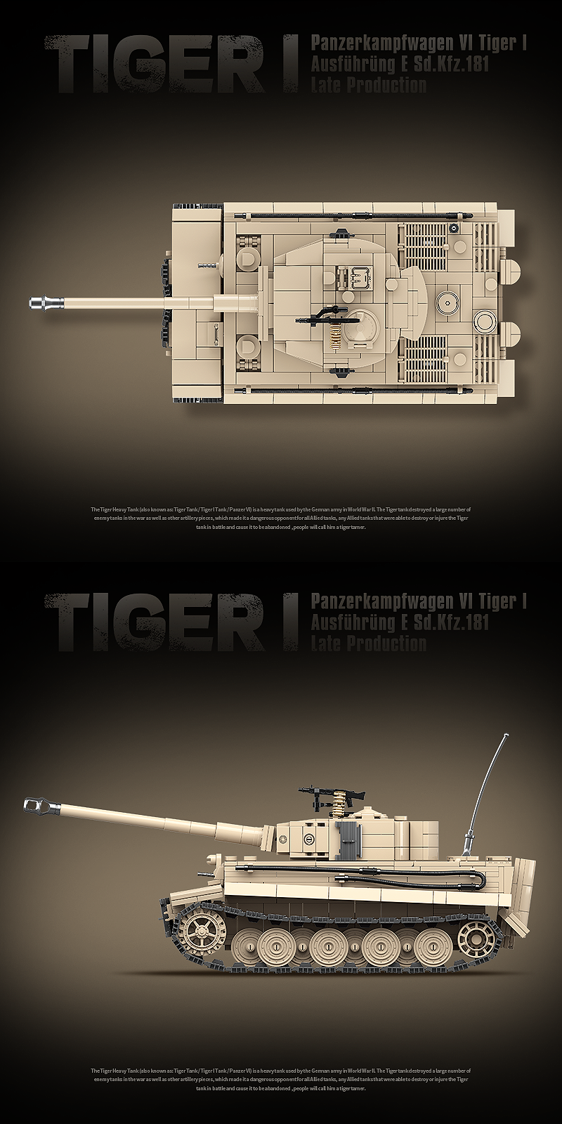 QUANGUAN| Tiger Ⅰ |1361pcs