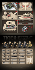 Tiger Ⅰ |1361pcs | BrickWorld