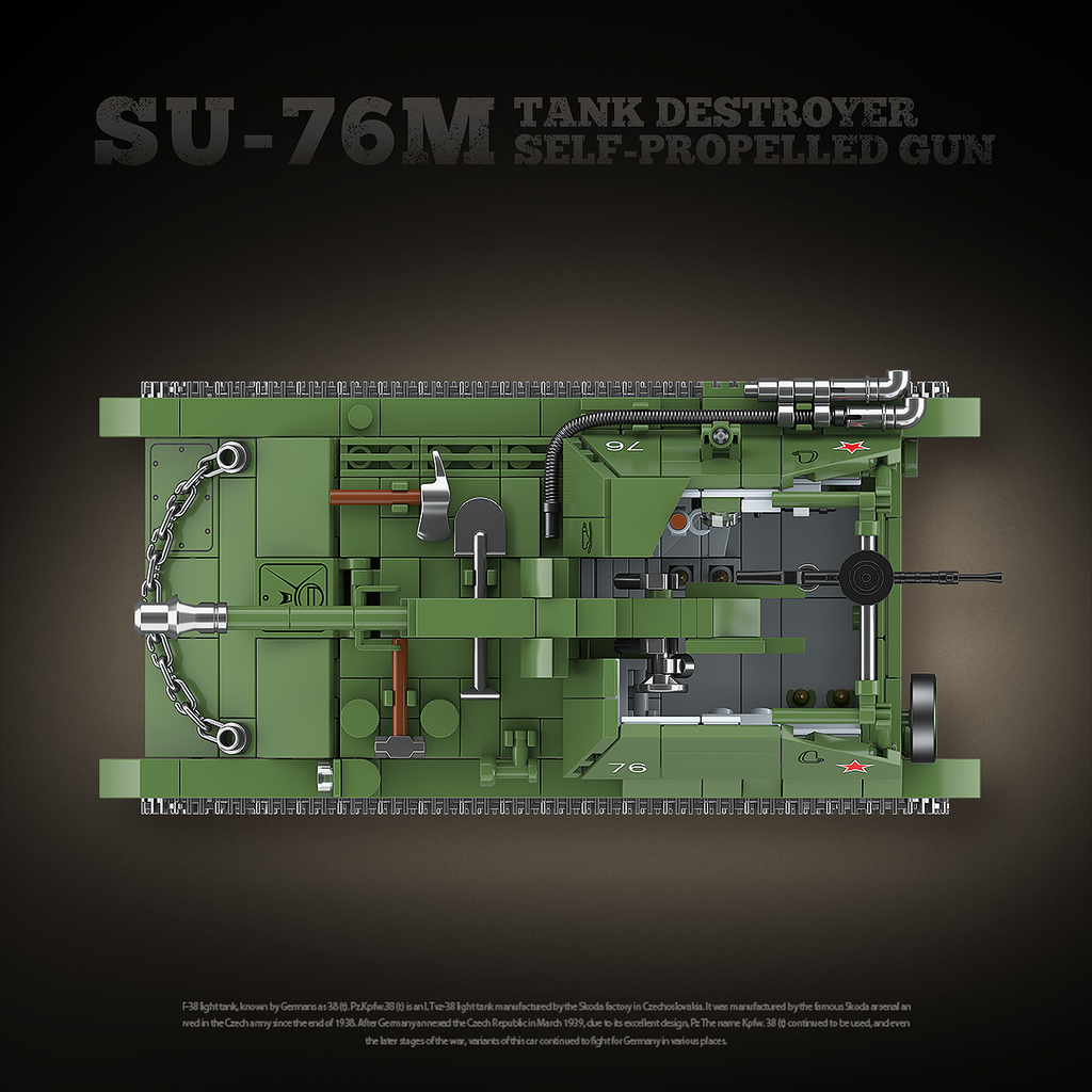 SU-76M |769PCS | BrickWorld