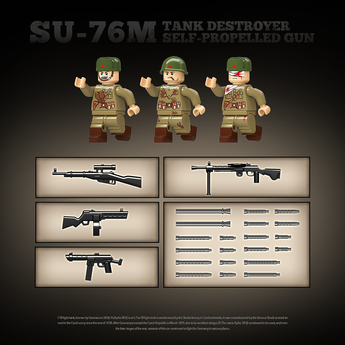 QUANGUAN| SU-76M |769PCS