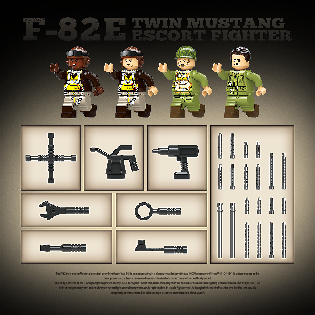 QUANGUAN| F-82E |1107pcs