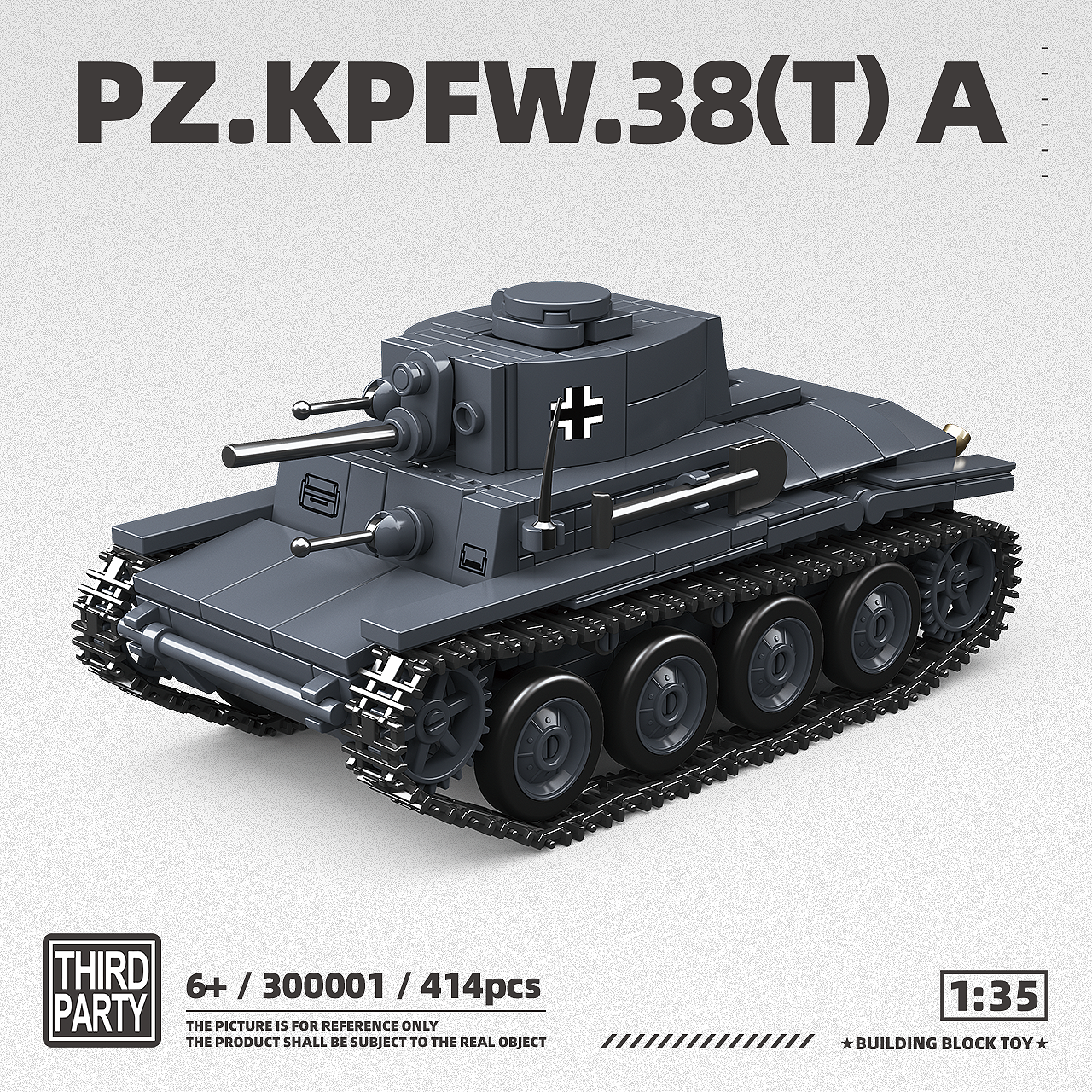 PZ.KPFW.38T  |414PCS | BrickWorld