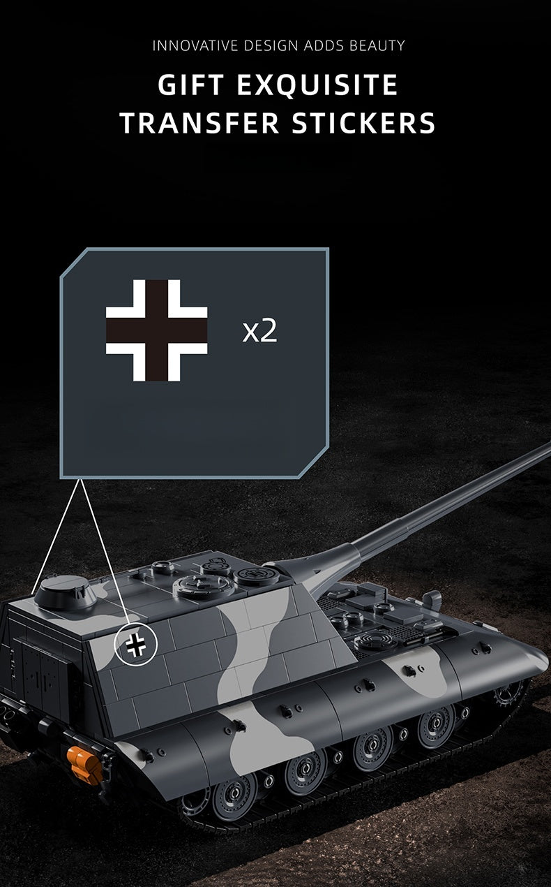 JAGDPANZER E-100 | 1836PCS| BrickWorld