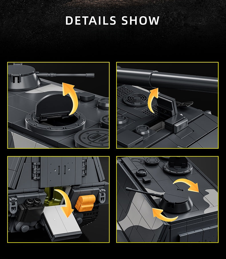 JAGDPANZER E-100 | 1836PCS| BrickWorld