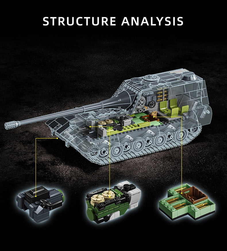JAGDPANZER E-100 | 1836PCS| BrickWorld