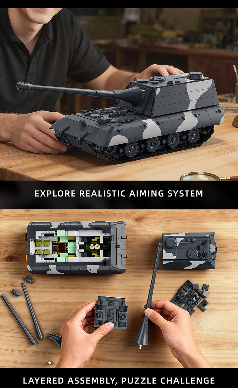 JAGDPANZER E-100 | 1836PCS| BrickWorld